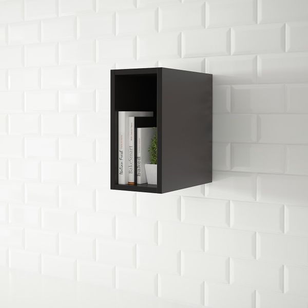 Открытый шкаф, антрацит 20x37x40 см IKEA TUTEMO ТУТЕМО 203.514.88 - схема-чертеж с размерами