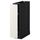 Напольный шкаф, выдвижной внутрений элемент МЕТОД, черный, Веддинге белый (20x60 см)