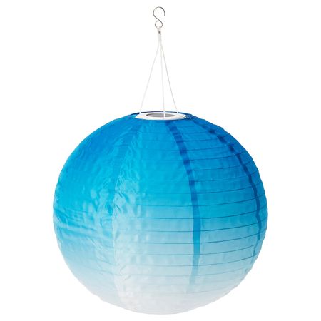 Подвесная светодиодная лампа, для сада/шаровидный синеватый оттенок 45 см IKEA SOLVINDEN СОЛВИДЕН 804.873.61