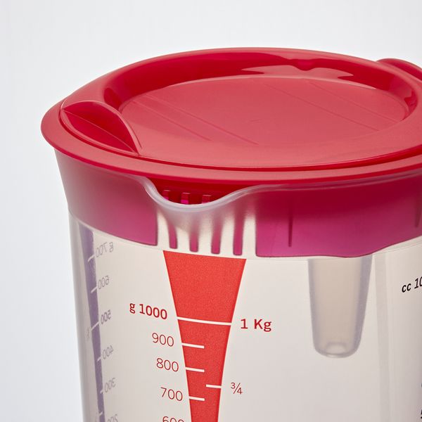 Кувшин + соковыжималка для цитрусовых, прозрачный, малиновый, 1.0 л IKEA INFRIA 203.943.98 - фото 4