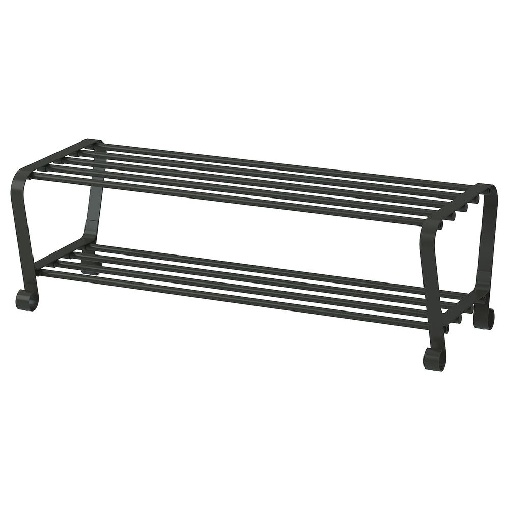 Полка для обуви, черный 90x34x28 см IKEA PORTIS ПОРТИС 803.890.49 - фото 1
