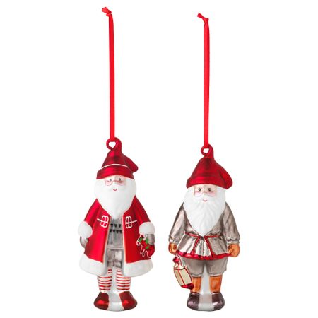 Украшение подвесное ВИНТЕР 2015, стекло, Санта Клаус