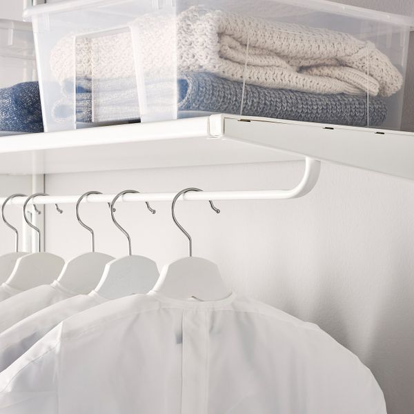 Штанга для консолей, белый 80 см IKEA АЛЬГОТ 403.795.04 - схема-чертеж с размерами