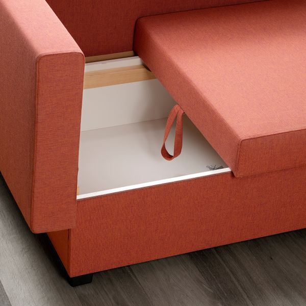 2-местный диван-кровать, Сандсбру оранжевый IKEA GRÄLLSTA ГРЭЛЛЬСТА 404.484.42 - фото 6