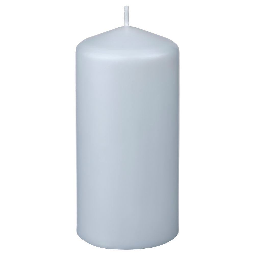 Неароматическая формовая свеча, 14 см, бледный серо-синий IKEA DAGLIGEN ДАГЛИГЕН 305.517.12 - фото 1