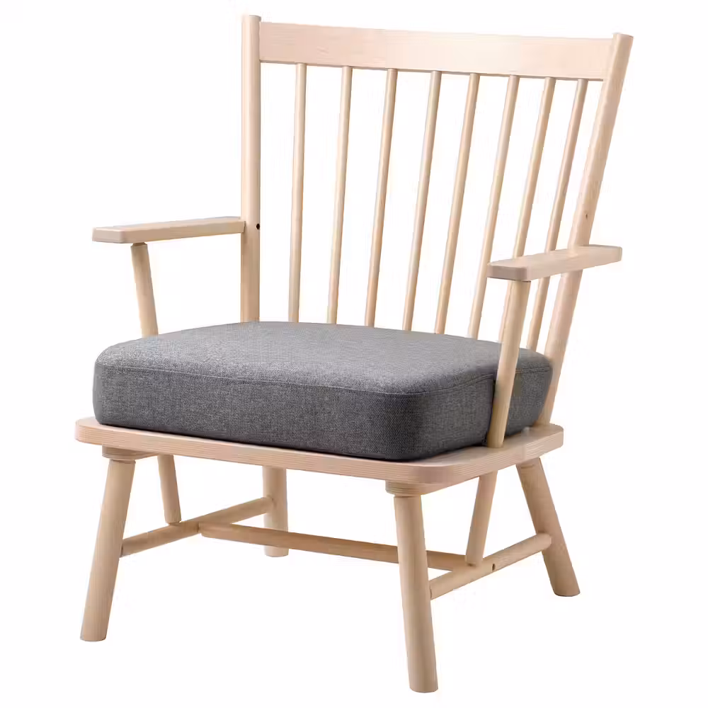 PERSBOL Кресло - береза/Tibbleby бежевый/серый - фото 1