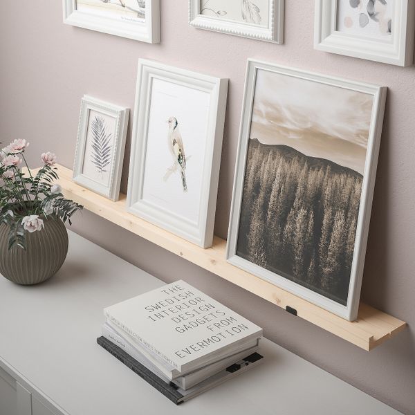 Полка для картин, белая морилка 115 см IKEA STÖDSTORP СТЁДСТОРП 204.858.45 - фото 3