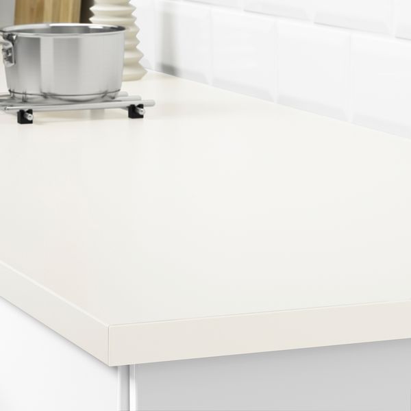 Столешница под заказ, 30-45x2.8 см, белый с оттенком, ламинат IKEA EKBACKEN ЭКБАККЕН 103.454.45 - фото 5