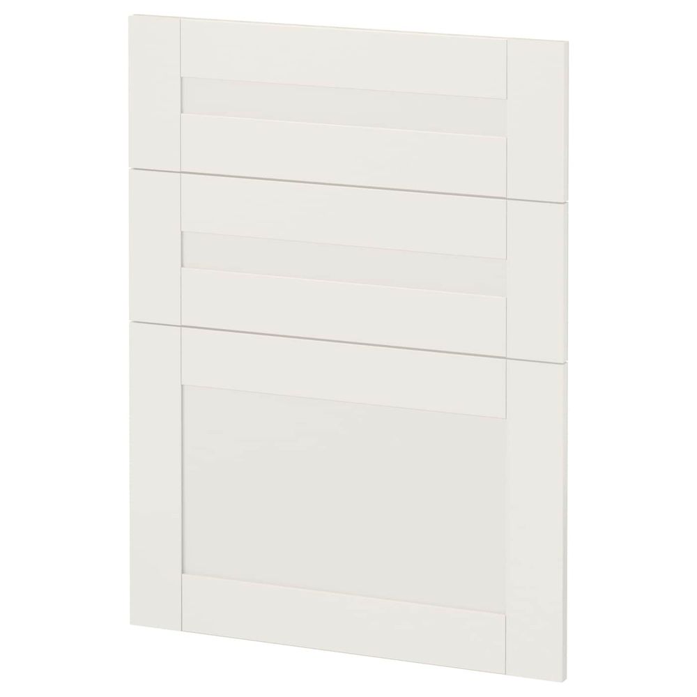 3 фасада для посудомоечной машины, Сэведаль белый 60 см IKEA METOD МЕТОД 893.911.75 - фото 1