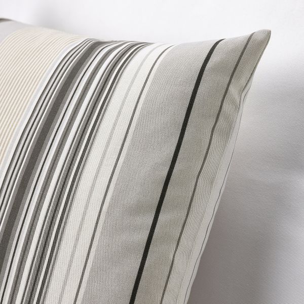 Чехол на подушку, серый/в полоску 50x50 см IKEA SOLMOTT СОЛМОТТ 005.139.29 - фото 3