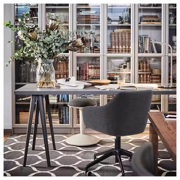 TOSSBERG / LÅNGFJÄLL Конференц-стул - Gunnared темно-серый/чёрный - фото 5