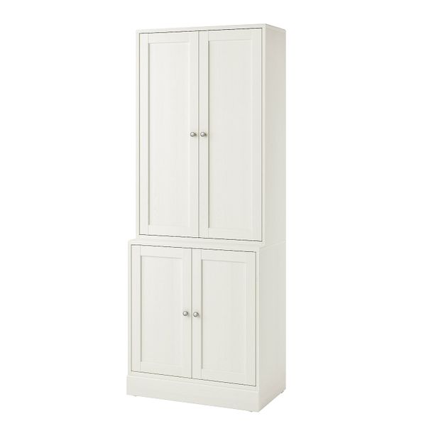 Комбинация для хранения с дверцами, белый 81x47x212 см IKEA HAVSTA ХАВСТА 992.659.92 - фото 1