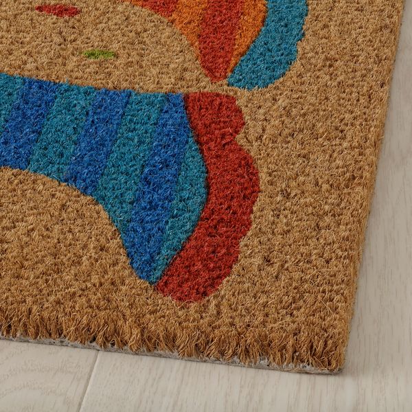 Придверный коврик, 40x60 см, разноцветный IKEA JÖRLUNDE 005.048.16 - схема-чертеж с размерами