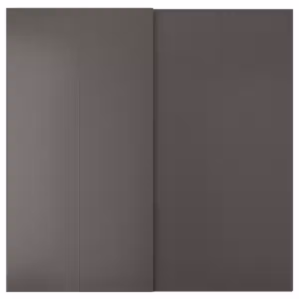 HASVIK Пара раздвижных дверей - темно-серый 200x201 см - фото 1