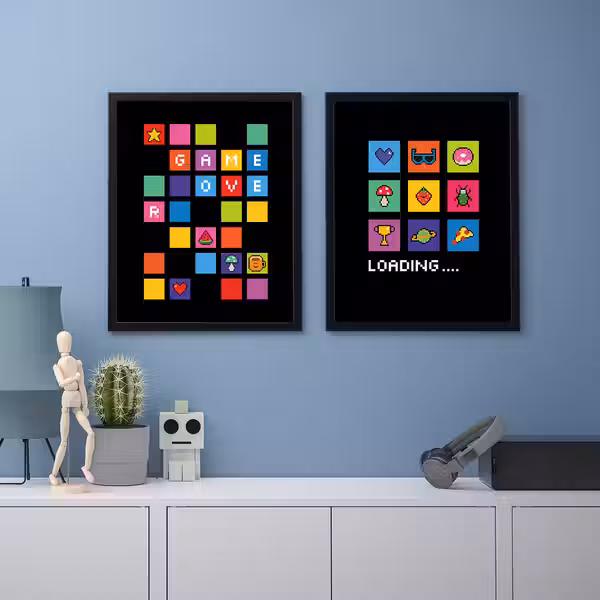 BILD Постер - Загрузка... 40x50 см - схема-чертеж с размерами