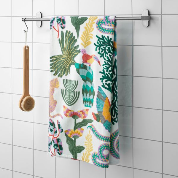 Банное полотенце, разноцветный 70x140 см IKEA ГРЮККАН 804.654.44 - фото 3