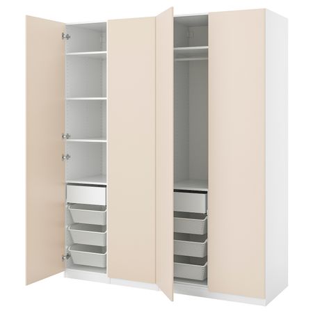 Гардероб, комбинация 200x60x236 см IKEA PAX ПАКС / REINSVOLL РЕИНСВОЛЛ 394.181.96