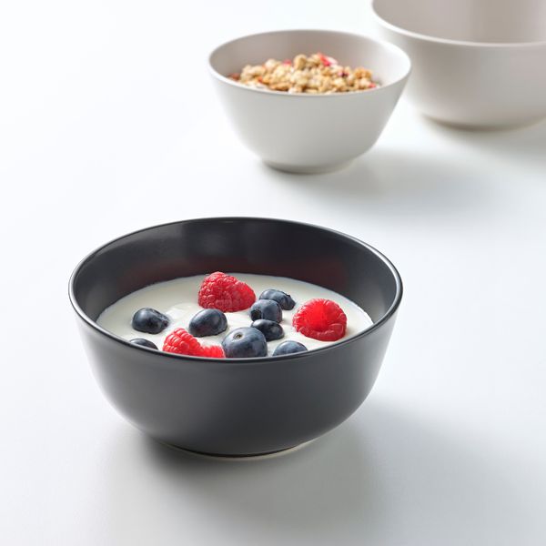 Миска, темно-серый 14 см IKEA DINERA ДИНЕРА 404.239.79 - схема-чертеж с размерами