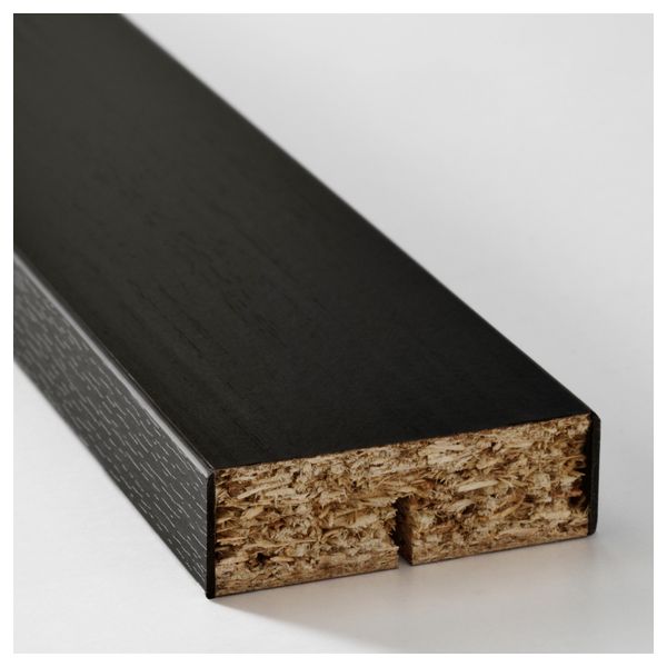 Карниз декоративный закругленный ТИНГСРИД, под дерево черный (221 см) - фото 2