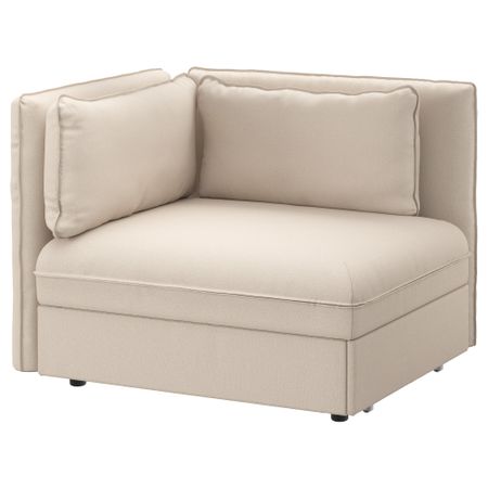 Секция дивана-кровати со спинкой ВАЛЛЕНТУНА, Оррста бежевый