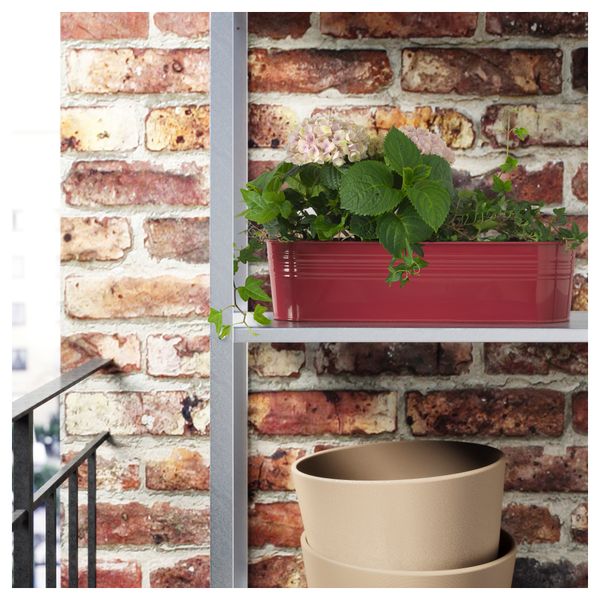 Кашпо СОККЕР, д/дома/улицы, овал красный (10.5 см) - фото 2