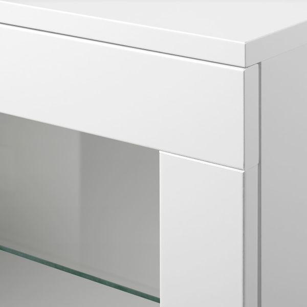 Навесной шкаф со стеклянной дверью, белый 60x41 см IKEA BRIMNES БРИМНЭС 504.852.31 - схема-чертеж с размерами