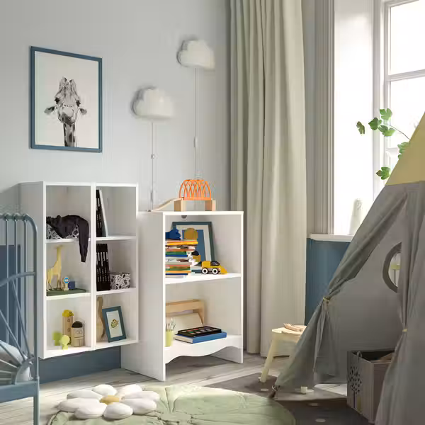 SMÅGÖRA Пеленальный столик/стеллаж/2 полки - белый - фото 3