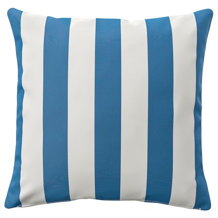 Чехол на подушку, для/дома/улицы, синий-белый 50x50 см IKEA FUNKÖN ФУНКЁН 004.384.78