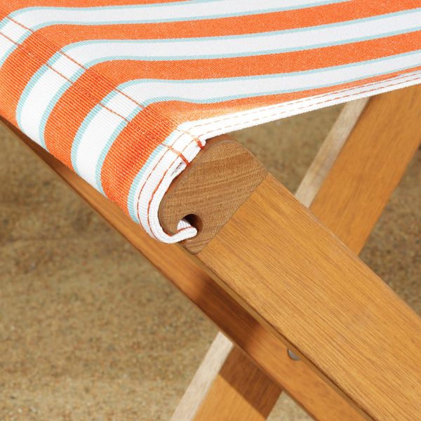 Табурет, складной эвкалипт/в полоску оранжевый IKEA СОЛБЛЕКТ 104.608.69 - фото 2