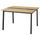 MITTZON МИТТЗОН Конференц-стол - дубовый шпон/чёрный 120x108x75 см