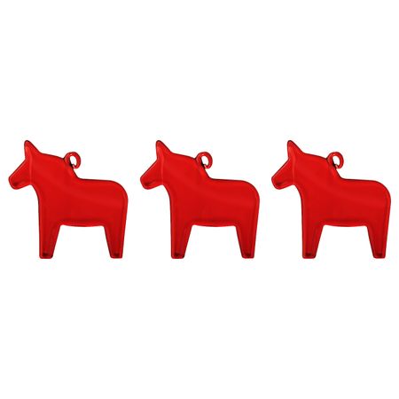 Украшение подвесное, в форме лошади красный 6.5 см IKEA VINTER 2021 ВИНТЕР 2021 605.020.70