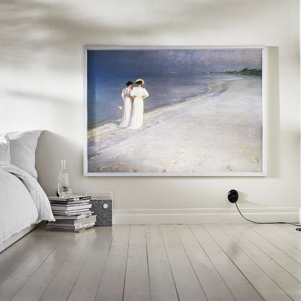 Картина с рамой, Летний вечер на пляже Скагена/цвет алюминия 140x100 см IKEA BJÖRKSTA БЬЁРКСТА 294.168.24 - фото 2