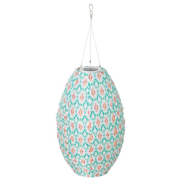 Подвесная светодиодная лампа СОЛВИДЕН, зеленый/белый (30 см) - схема-чертеж с размерами