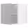 METOD Верхний шкаф д/холодильн/морозильн - белый/Havstorp светло-серый 60x60 см