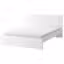 MALM Каркас кровати с матрасом - белый/Åbygda жесткий 140x200 см
