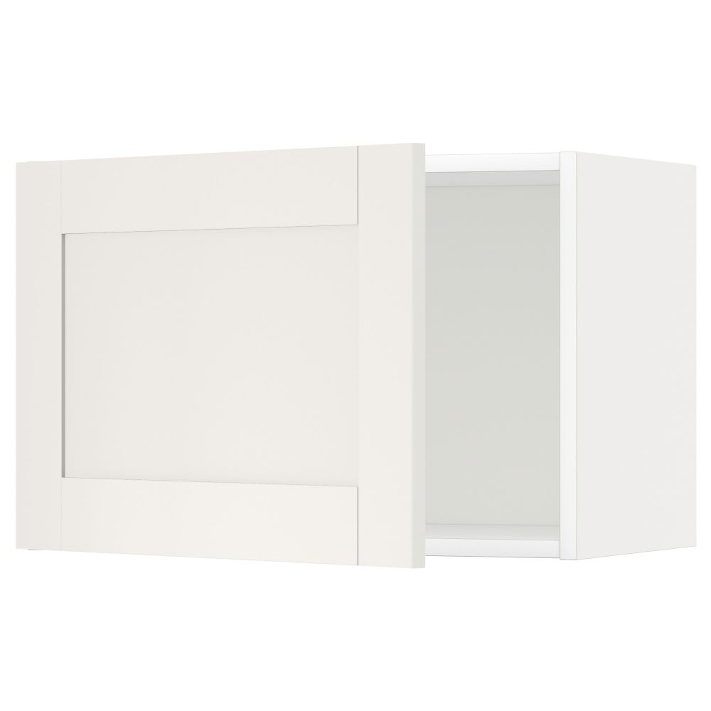 Шкаф навесной МЕТОД, белый, Сэведаль белый - схема-чертеж с размерами