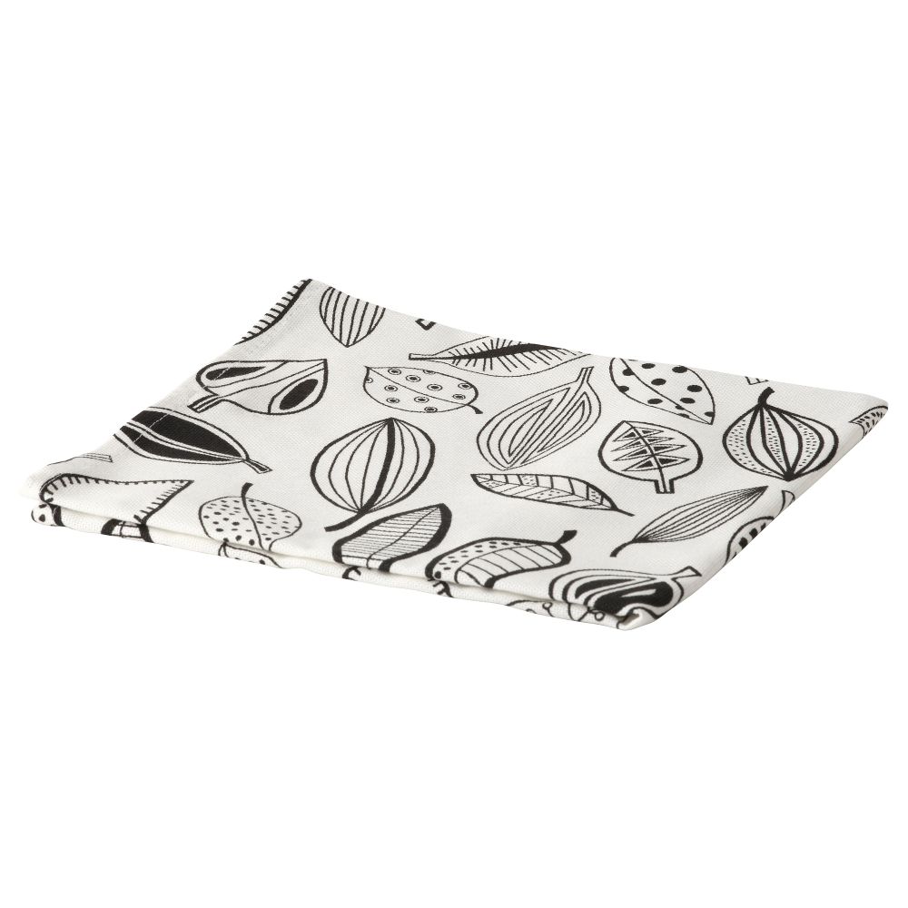 Полотенце кухонное АГНЕТЕ, черный (50x70 см) - схема-чертеж с размерами