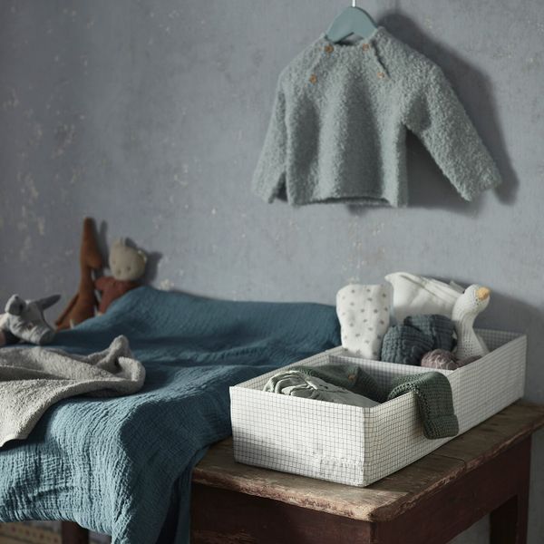 Ящик с отделениями, белый, серый 20x34x10 см IKEA СТУК 503.682.08 - фото 2