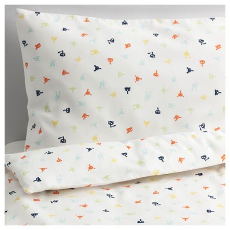 Пододеяльник, наволочка для кроватки СТЬЕРНБИЛД, разноцветный (110x125/35x55 см)