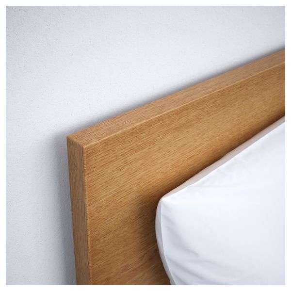 Каркас кровати, высокий МАЛЬМ, дубовый шпон, Леирсунд - фото 3
