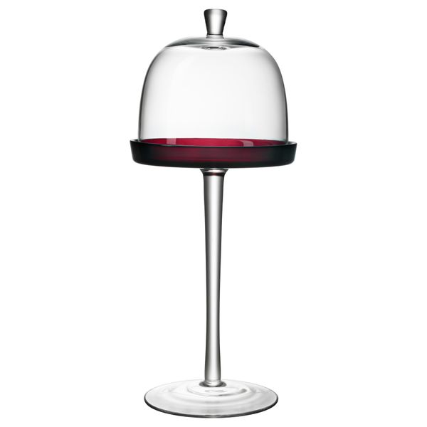 Сервировочная подставка с крышкой АКТАД, красный (17 см) - фото 1