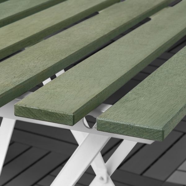 Стол + 2 стула, для сада, белый, зеленый, Kuddarna серый IKEA TÄRNÖ ТЭРНО 894.907.69 - фото 5