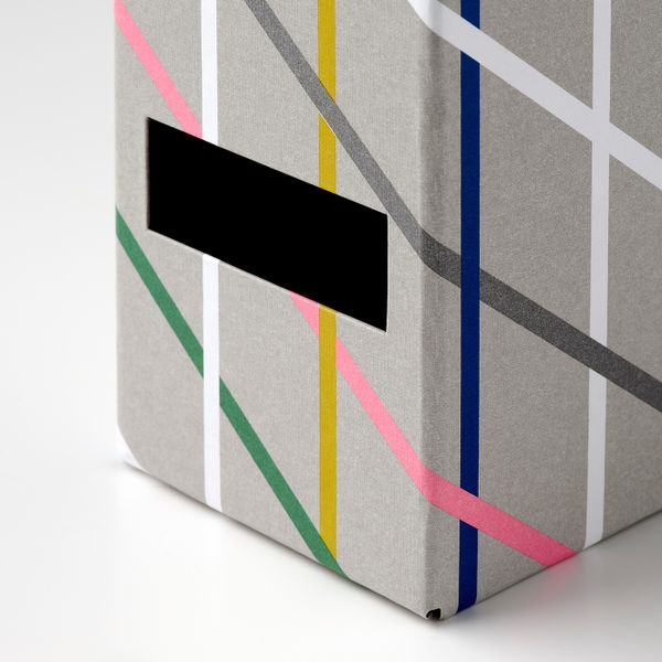 Подставка для журналов, серый разноцветный/бумага IKEA TJENA ТЬЕНА 904.838.38 - фото 5