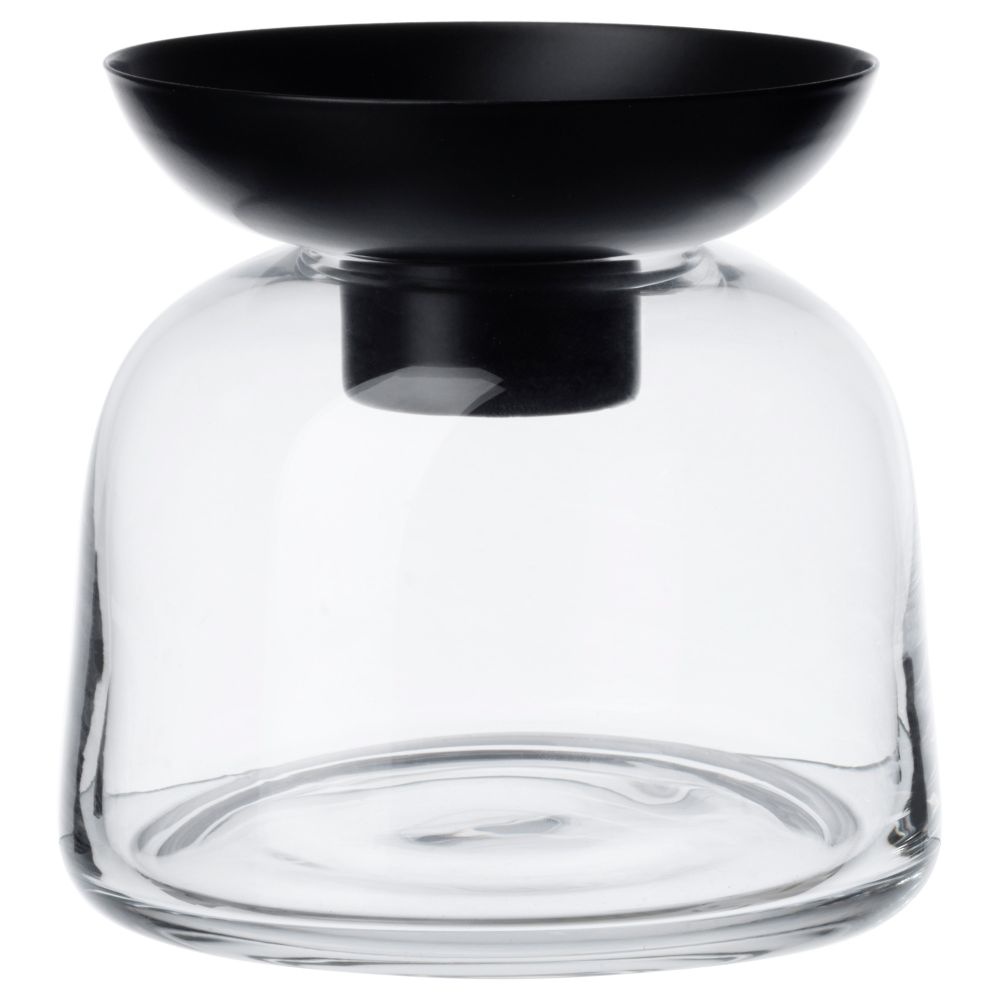 Ваза/подсвечник для греющей свечи ВИНТЕР 2017, прозрачное стекло (13 см) - фото 1