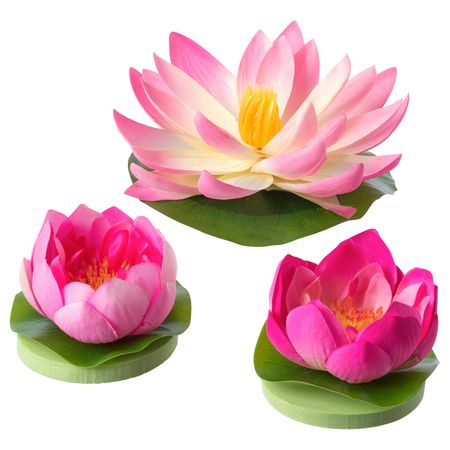 Искусственный цветок,плавающий,3шт., для дома, улицы Водяные лилии IKEA SMYCKA СМИККА 304.529.72