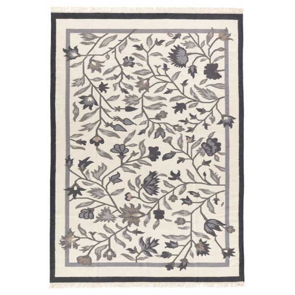 Ковер безворсовый, ручная работа серый 170x240 см IKEA ALVINE АЛЬВИНЕ 203.707.93 - фото 1