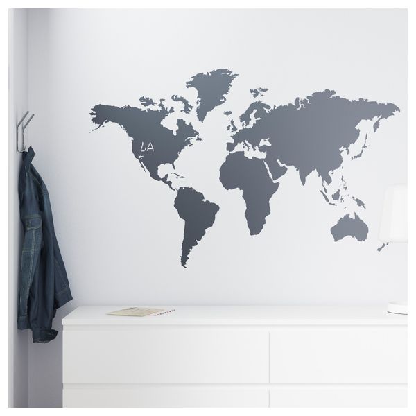 Декоративные наклейки КЛЭТТА, карта мира (60x103 см) - фото 3