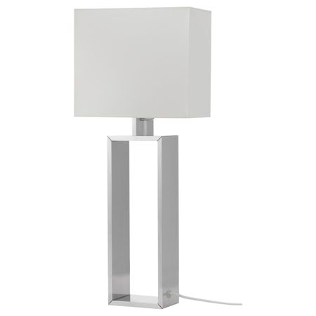 Лампа настольная, белый с оттенком, цвет алюминия IKEA СТИЛТЬЕ 203.999.04