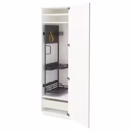 METOD / MAXIMERA Высокий шкаф с отд д/акс д/уборки