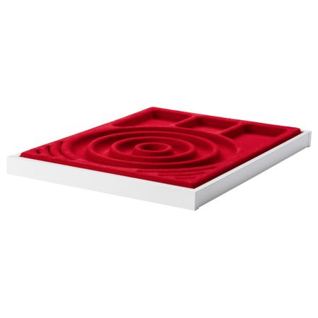 Выдвижная полка + вставка для украшений КОМПЛИМЕНТ, белый, красный